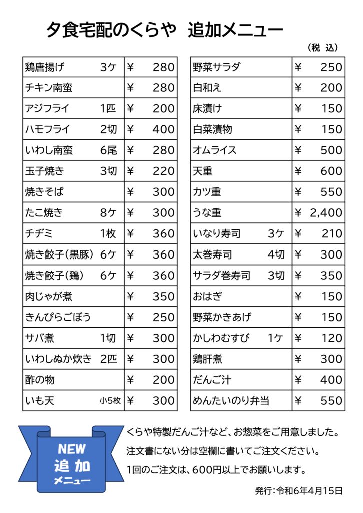 追加メニューのサムネイル